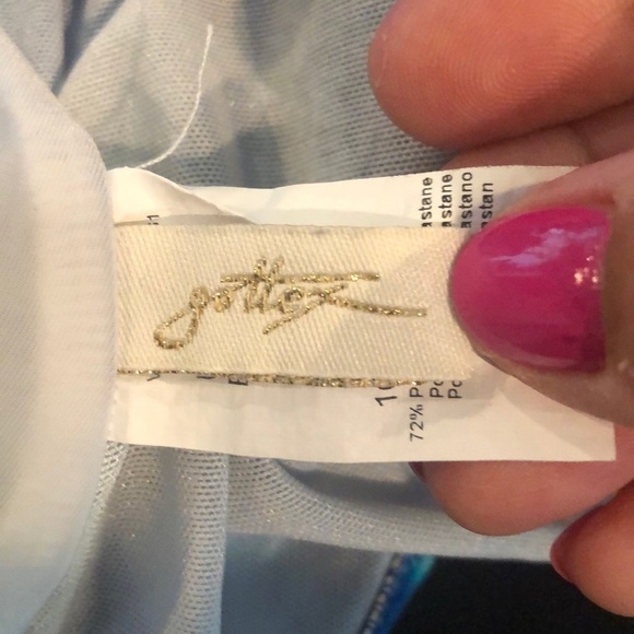 Gottex Blue, Black and White Bathing Suit Size 10 - Picture 5 of 6